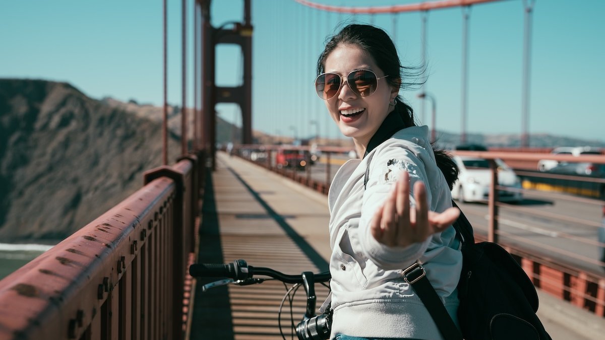 invitation follow golden gate bicycle