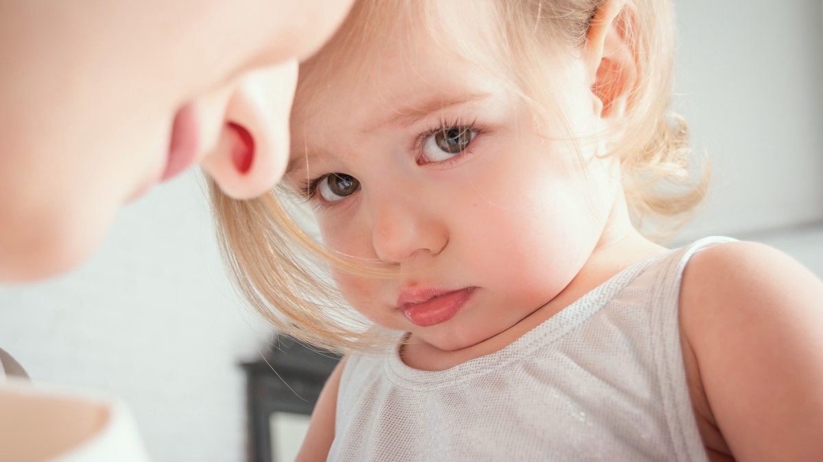 upset little girl