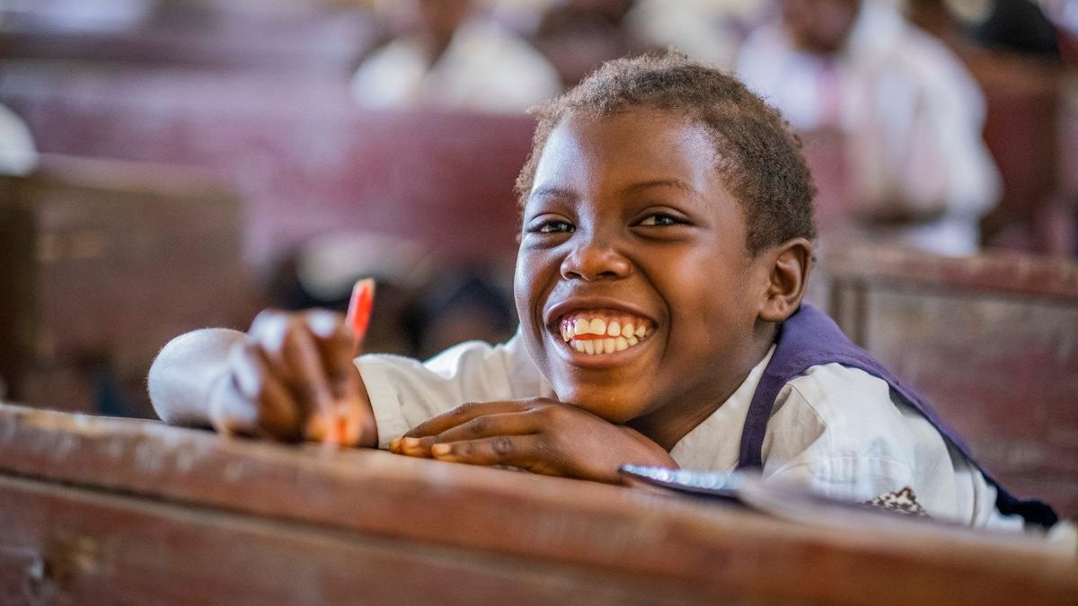 humanitaire, enfant, afrique, école, joie