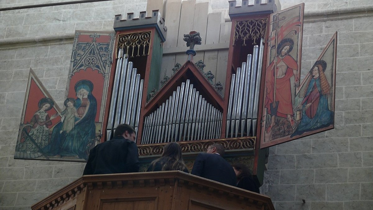 the worlds most ancient playable organ in the Basilica of Valère