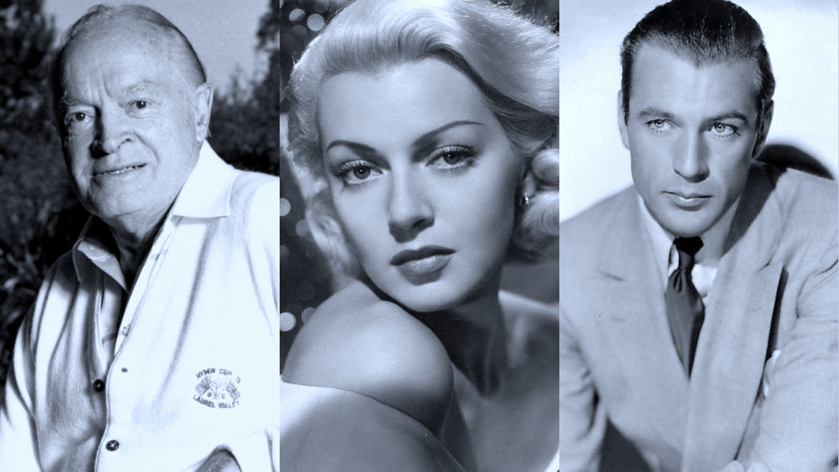 Bob Hope, Lana Turner, and Gary Cooper