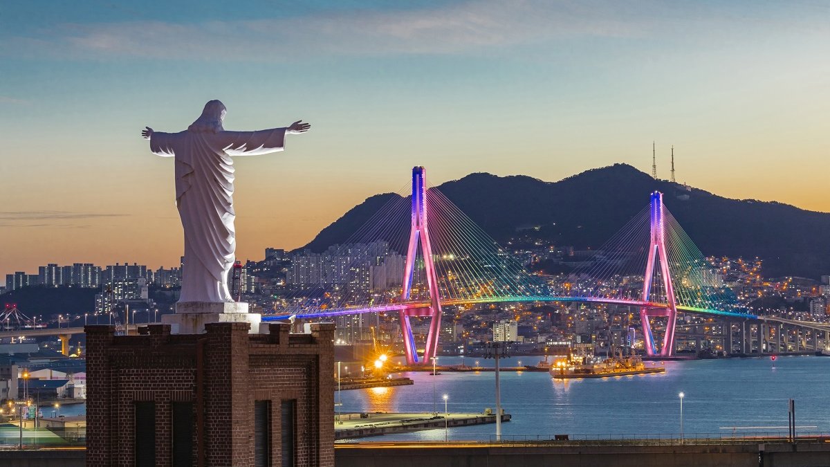 South Korea Jesus statue