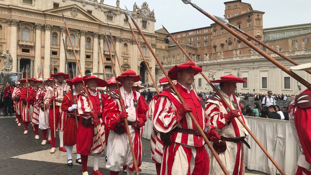 The Cent-Suisses in St. Peter's Square