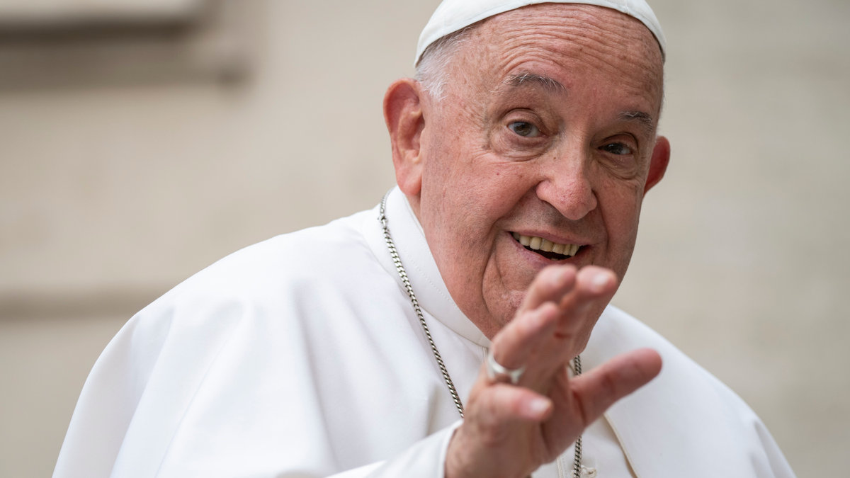 Pope Francis during his weekly general audience in St. Peter's square at the Vatican on June 19, 2024.