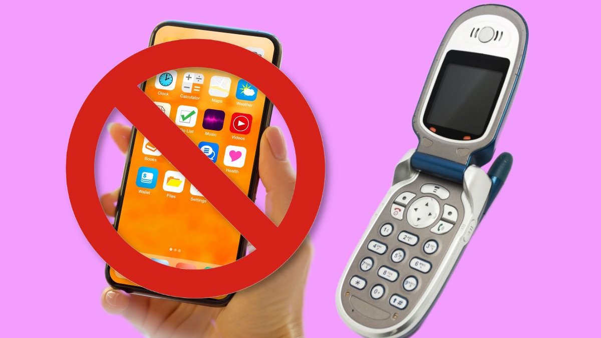 Flip phone instead of a smartphone