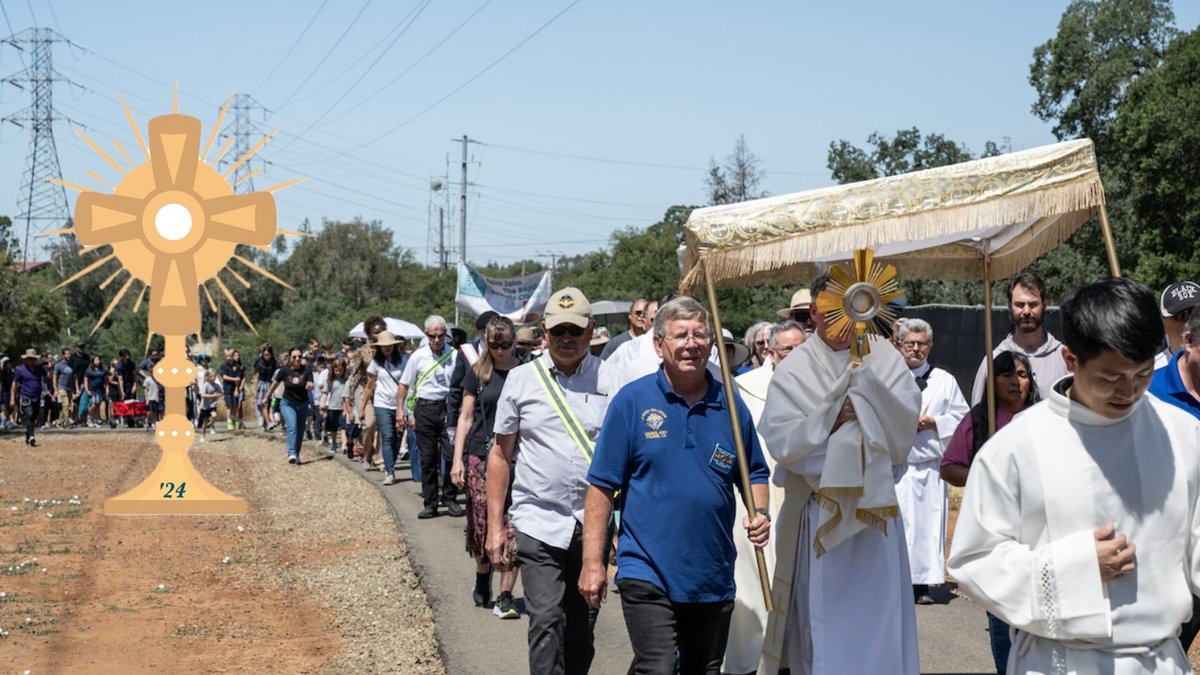 procession Eucharist pilgrimage monstrance
