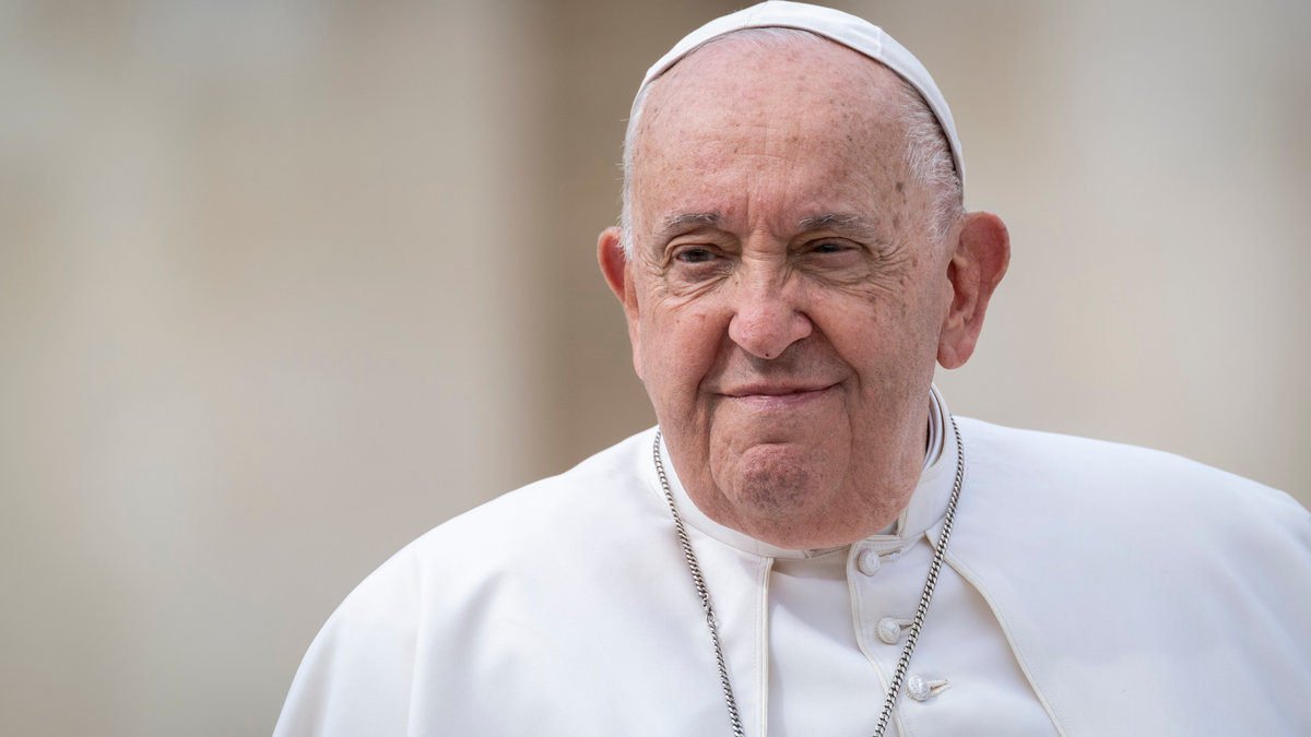 Pope Francis during his weekly general audience in St. Peter's square at the Vatican on September 18, 2024
