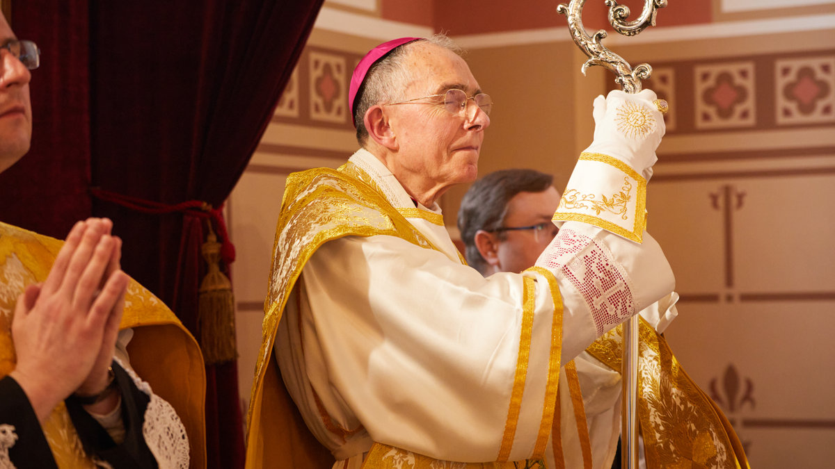 Jego Ekscelencja Bernard Tissier de Mallerais, biskup pomocniczy FSSPX