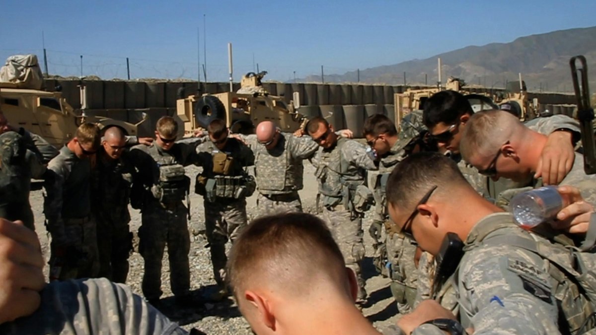 Still from "Fighting Spirit: A Combat Chaplain's Journey"
