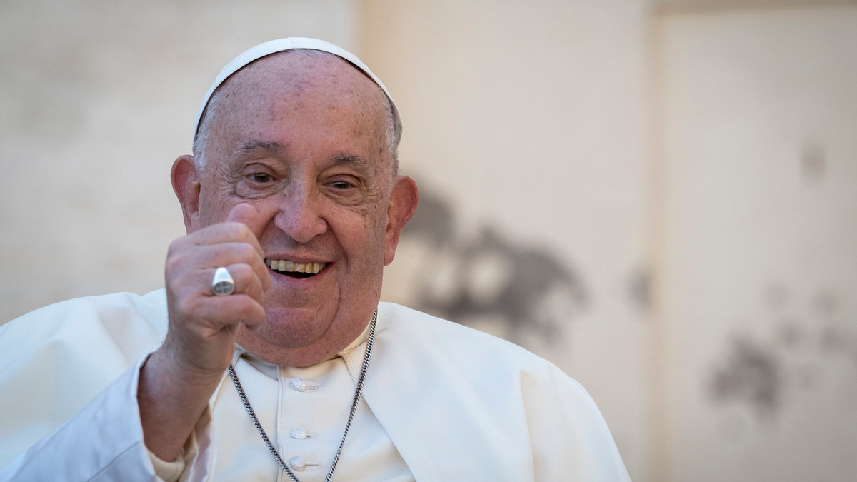 Pope Francis at the end of his weekly general audience at Saint Peter's Square in The Vatican on October 30, 2024