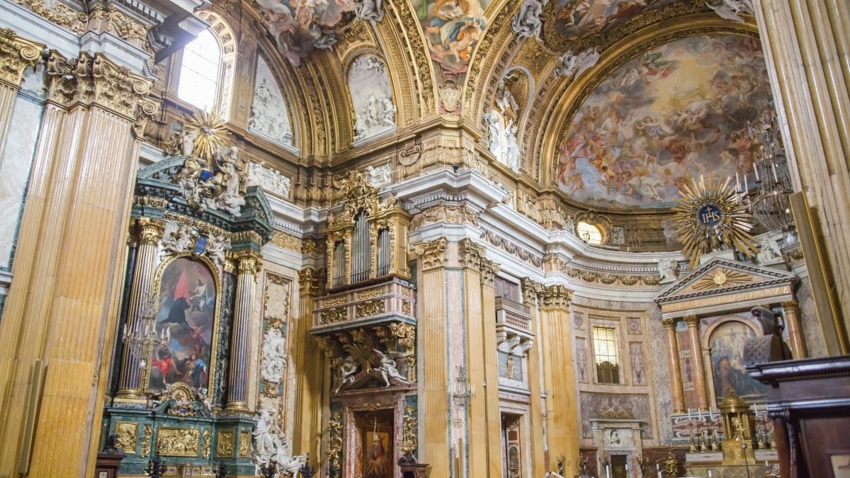 San Ignacio de Loyola, iglesia del Gesú, Roma.