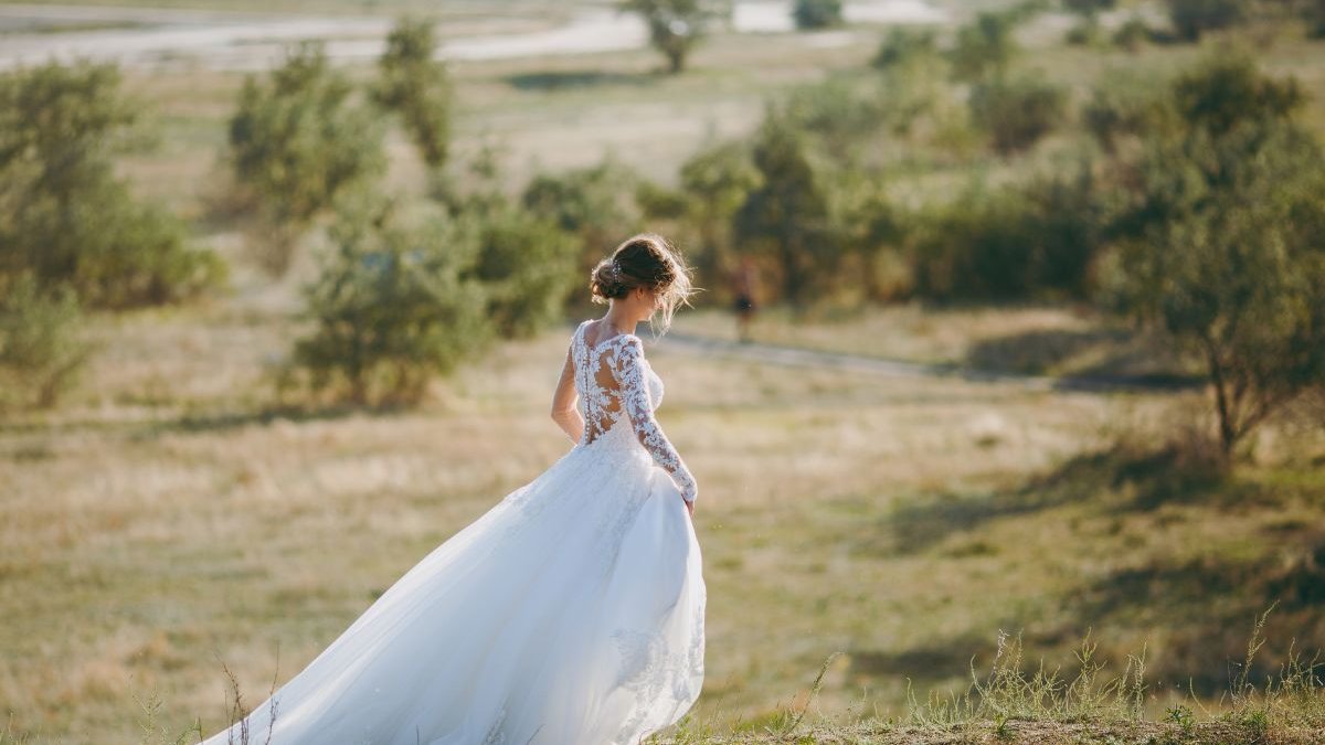Young charming bride
