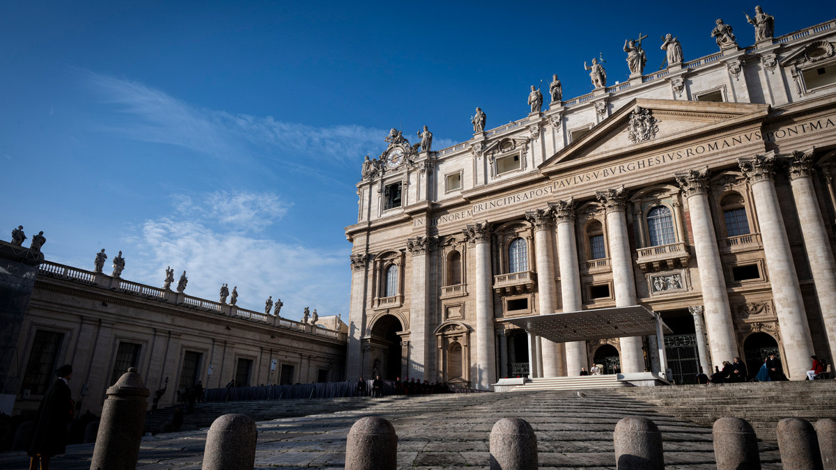 Pope Francis during his weekly general audience in St. Peter's square at the Vatican on December 04, 2024.