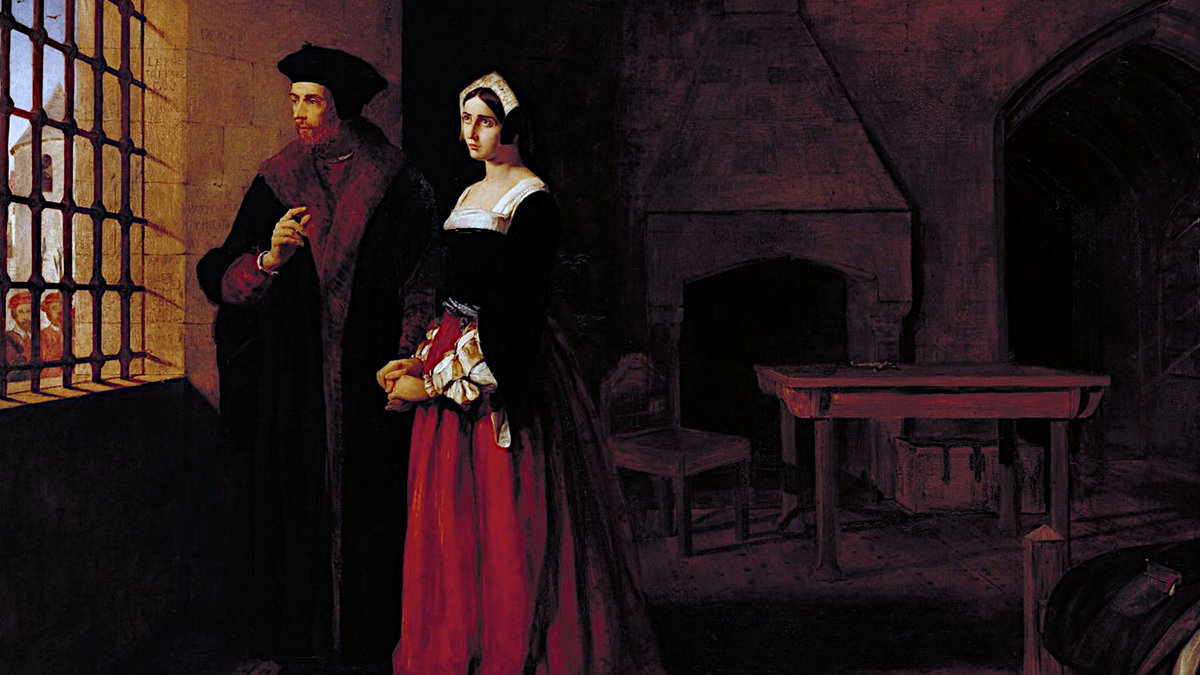 "Sir Thomas More and his Daughter" by John Rogers Herbert, 1844