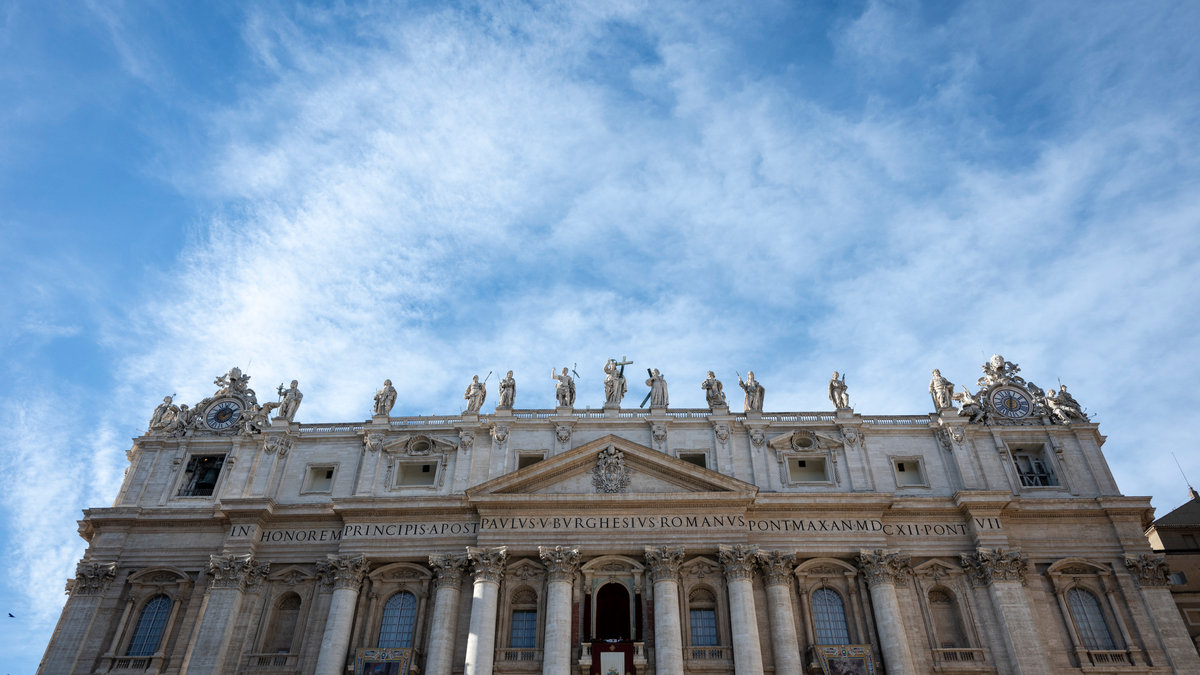 Pope Francis delivers the Urbi et Orbi message and blessing to the city and the world from the main balcony of St. Peter's basilica as part of Christmas celebrations, at St Peter's square in the Vatican on December 25, 2024.