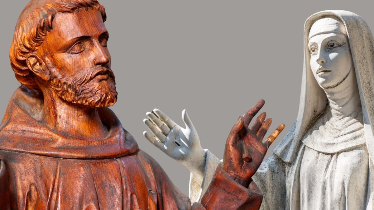 Saint François d'Assise et Sainte Catherine de Sienne - stigmates
