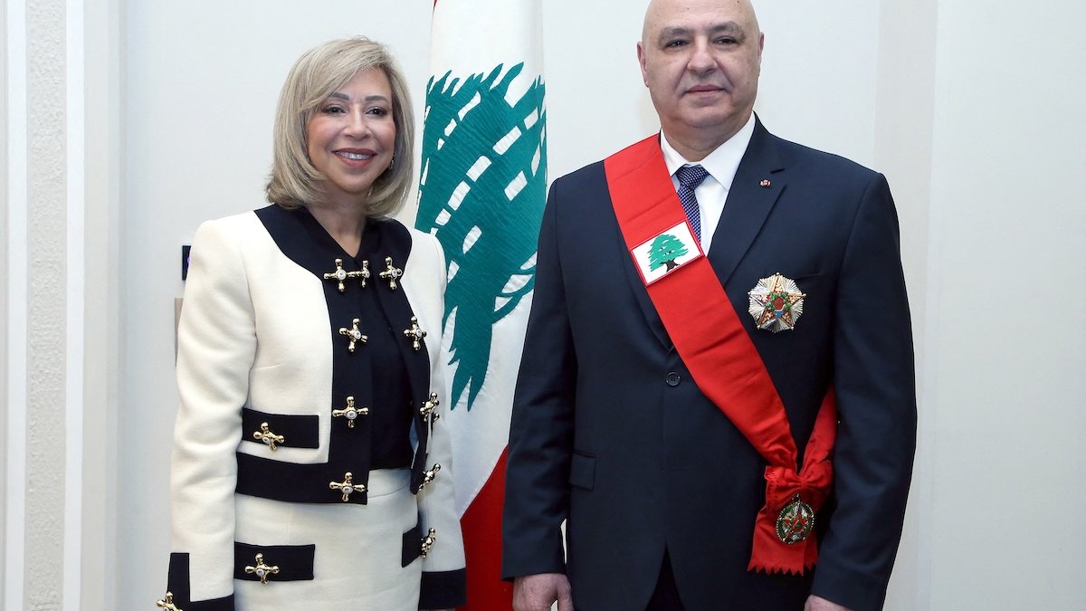 Lebanese president Joseph Aoun and First Lady