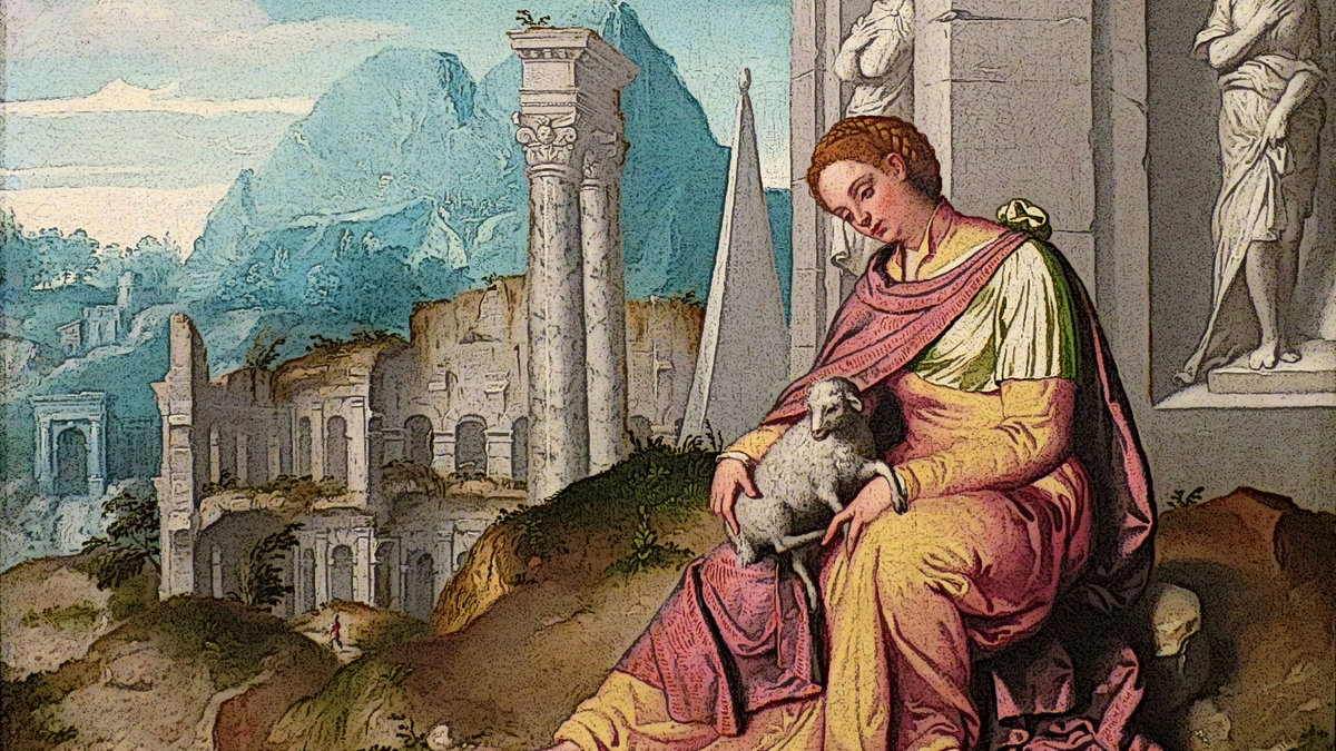 "St Agnes" by Giovanni Battista Moroni