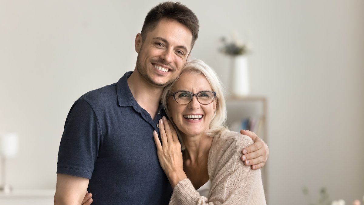 son and mother