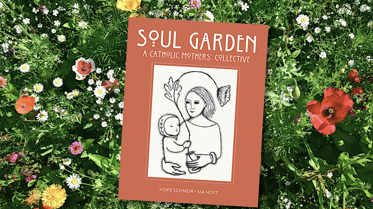 Soul Garden book against flower garden background