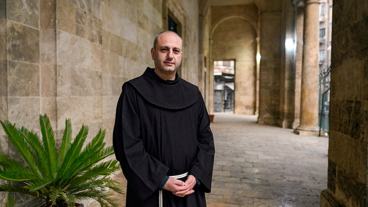 Franciscan priest in Aleppo Syria Fr. Bahjat Karakach