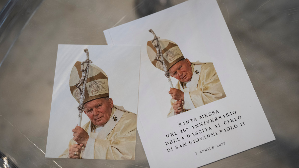 mass for the 20th Anniversary of the death of John Paul II at Saint Peter's Basilica in Vatican City on April 2, 2025.