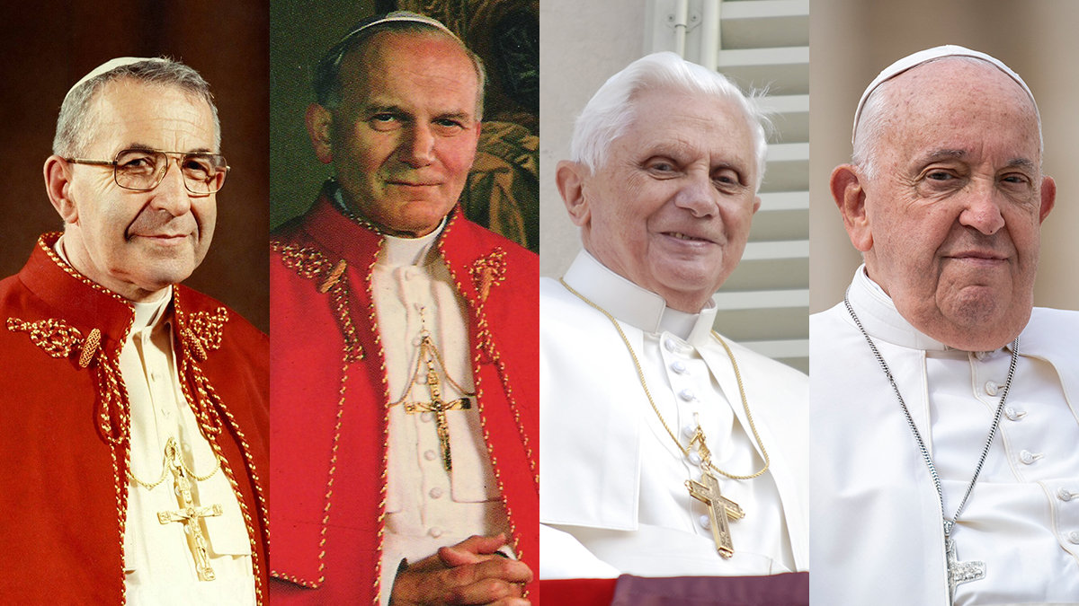 Pope-John-Paul-I-John-Paul-II-Benedict-XVI-Francis