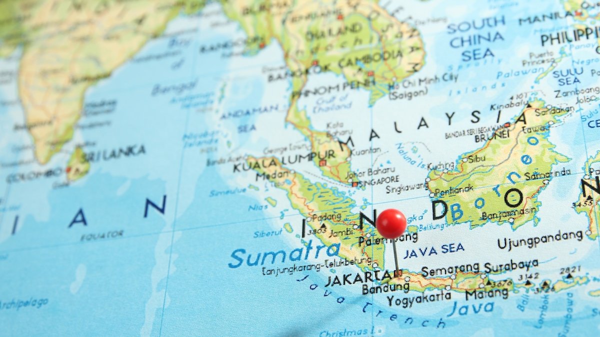 Jakarta Indonesia map