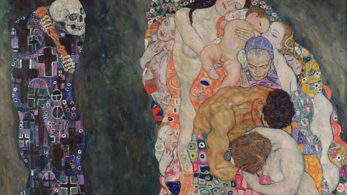 Gustav-Klimt-La-Mort-et-la-Vie-collection-privée