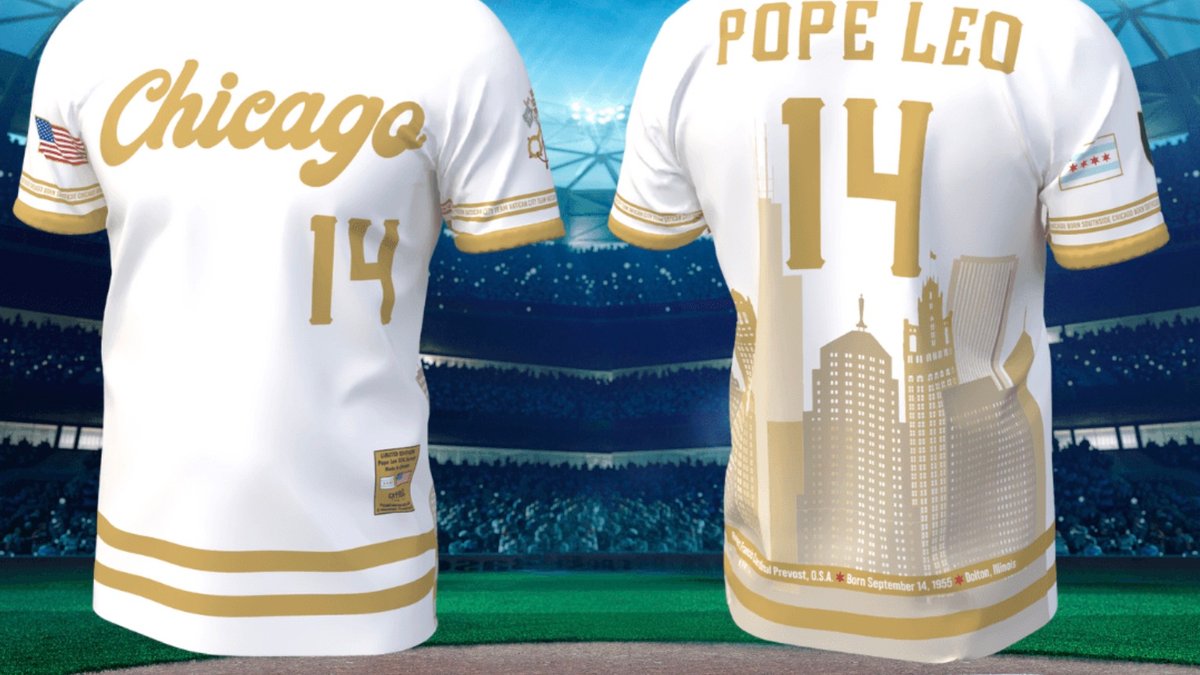 A jersey of honoring Pope Leo XIV