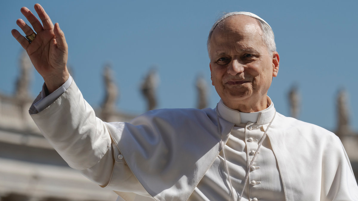 Pope Leo XIV celebrates the mass for the Jubilee of families, children, grandparents and the elderly, at St. Peter's square in the Vatican on June 1, 2025