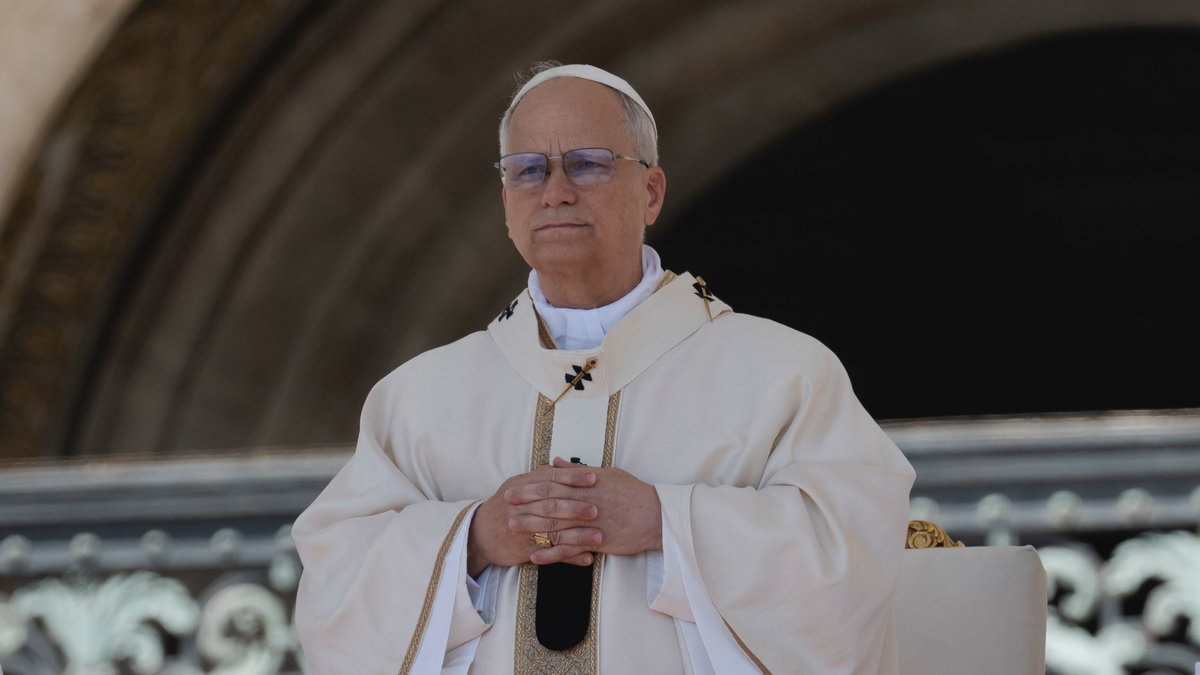 Pope Leo XIV celebrates the mass for the Jubilee of families, children, grandparents and the elderly, at St. Peter's square in the Vatican on June 1, 2025