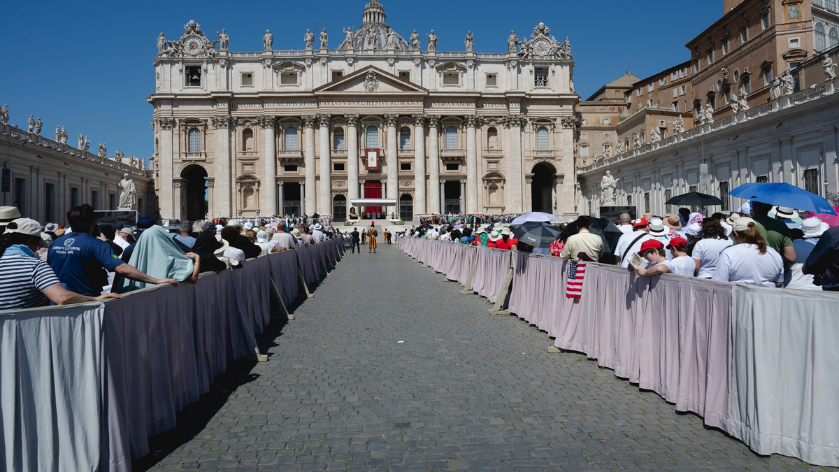 Pope Leo XIV celebrates the mass for the Jubilee of families, children, grandparents and the elderly, at St. Peter's square in the Vatican on June 1, 2025
