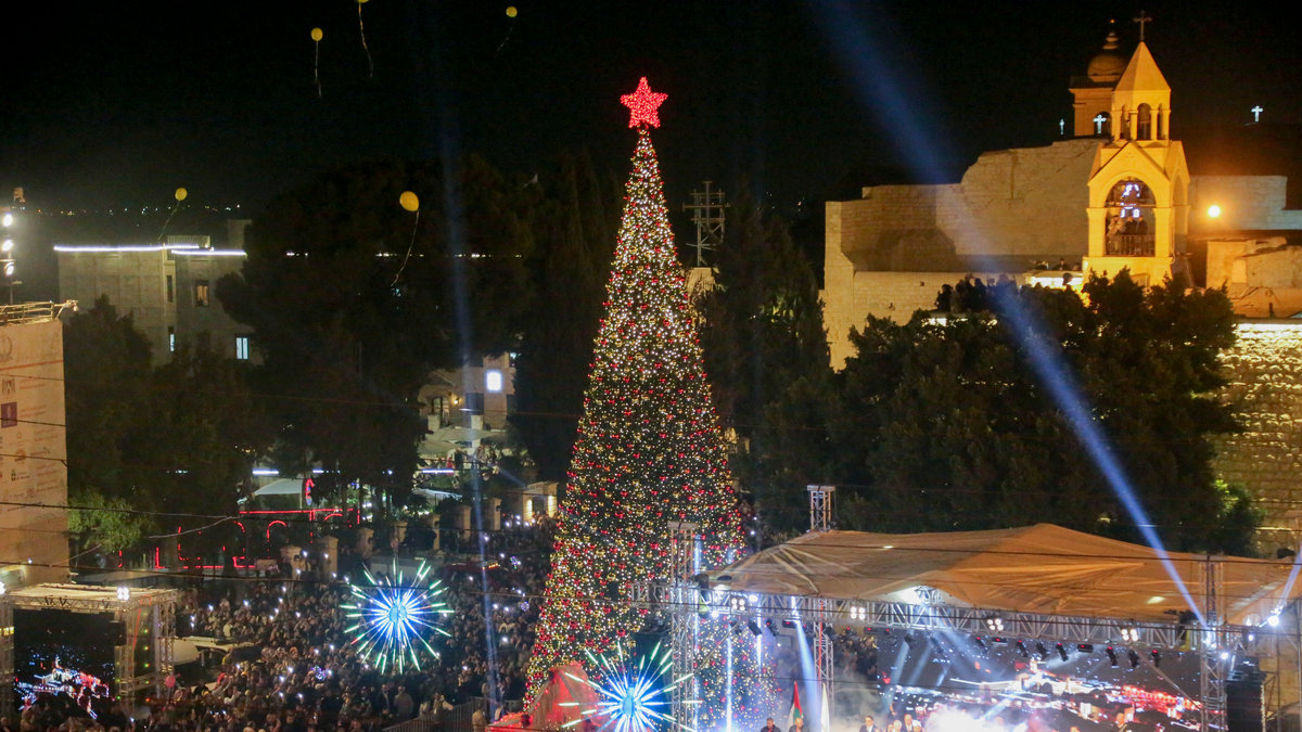 Christmas tree in Bethlehem