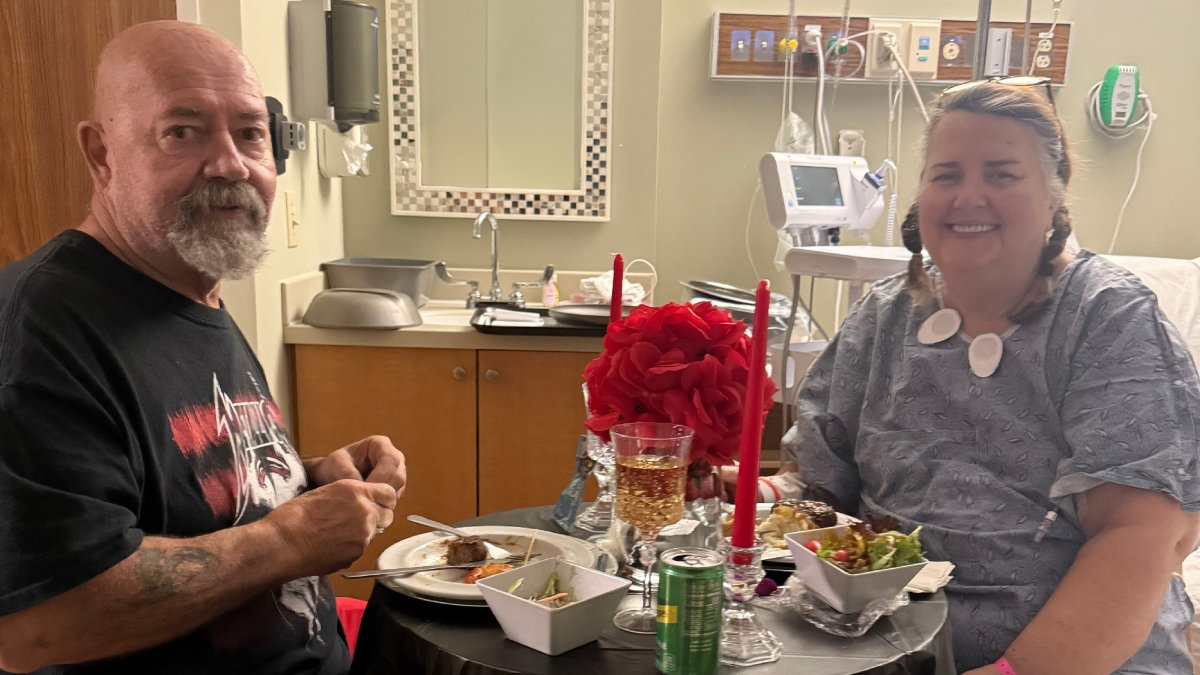 nurse Angela with husband