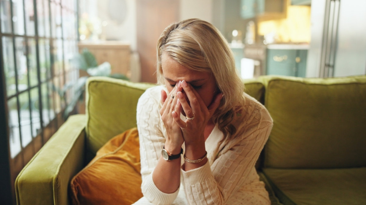woman crying