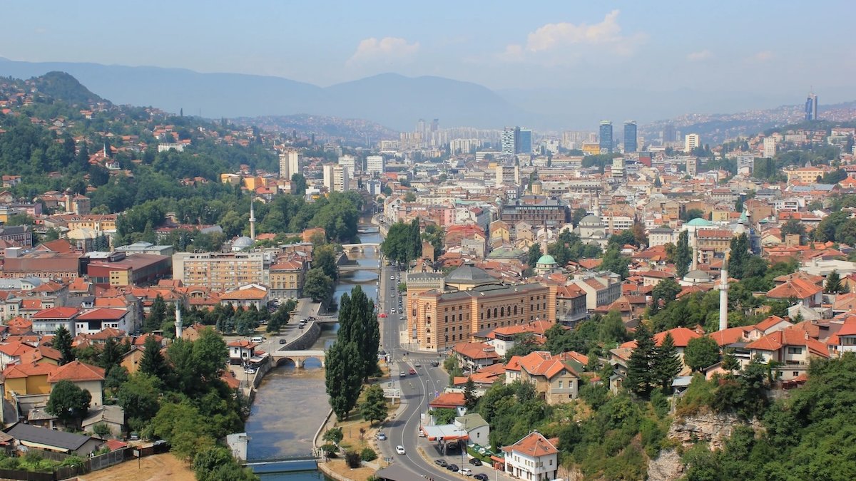Sarajevo, the capital of Bosnia and Herzegovina