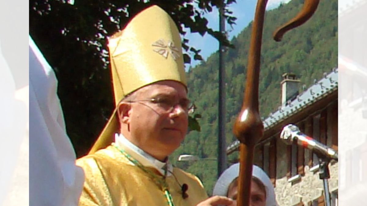 Mgr Philippe Ballot, actuel archevêque de Metz, en 2016.