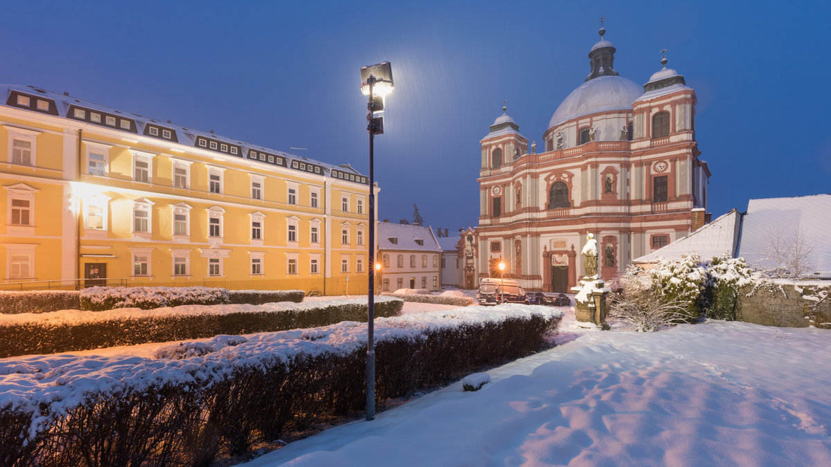 The Basilica of St. Lawrence and St. Zdislava is a Baroque church in the grounds of the Dominican monastery in Jablonné in Podještědí near Liberec. Northern Bohemia. It is a national cultural monument.