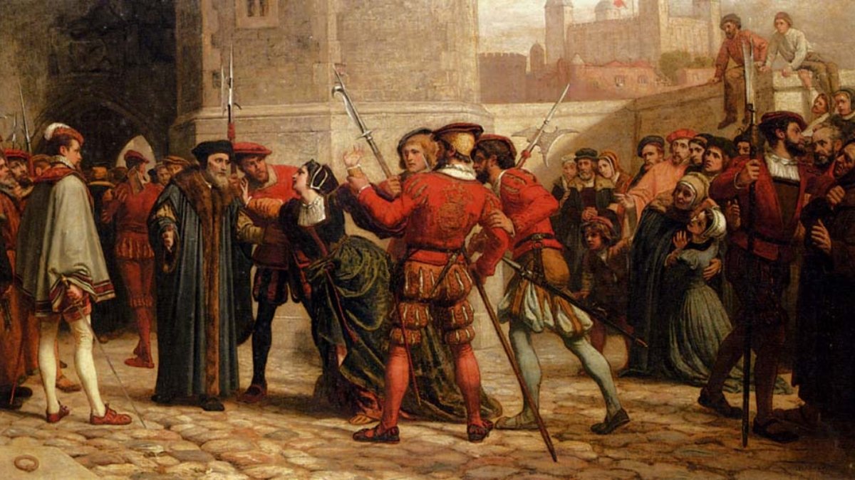 William Frederick Yeames,, Spotkanie sir Thomasa More’a z córką po wydaniu na niego wyroku śmierci, 1872 r.
