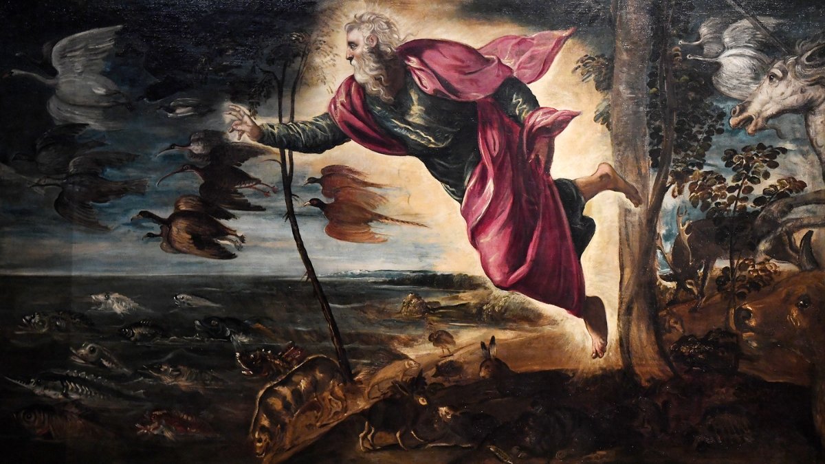 Tintoret-La-Creation-des-animaux1550-1553-huile-sur-toile-140-x-196-cmVenise-Gallerie-dellAccademia