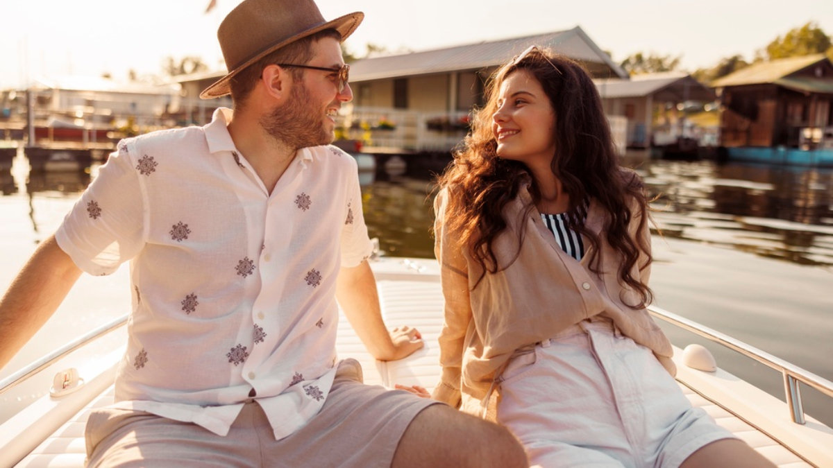 couple celebrating