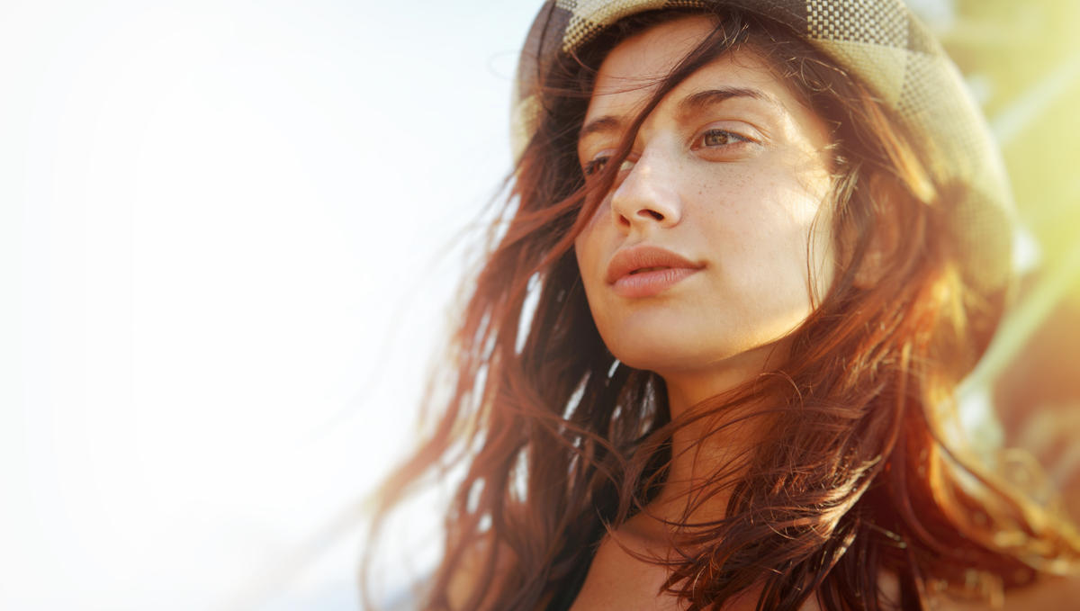 GIRL, FACE, SUNNY