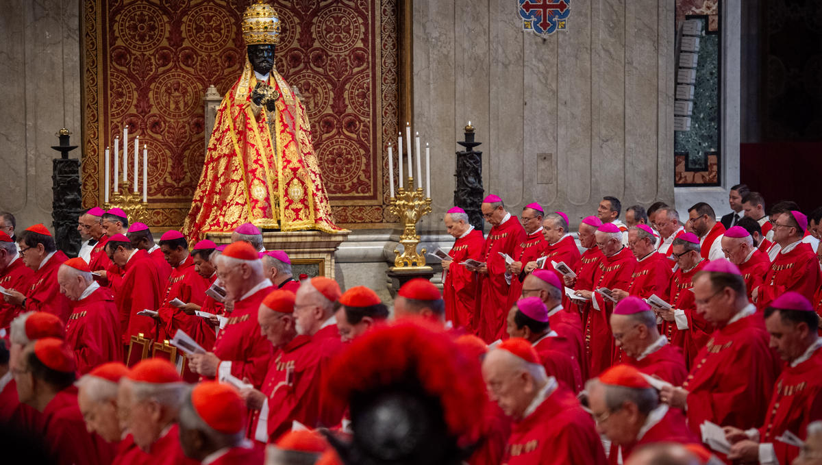 Pope Francis leads a mass for the Solemnity of Saints Peter and Paul at St Peter's basilica