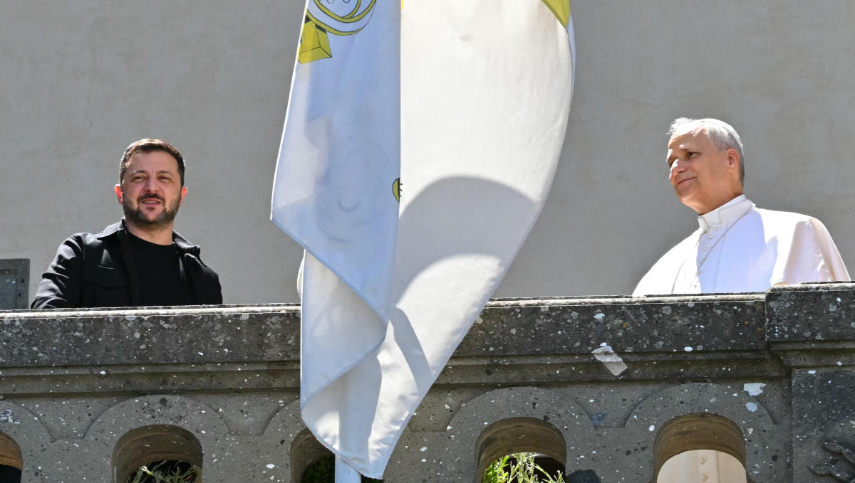 Rencontre entre Volodymyr Zelensky et le pape Léon XIV.