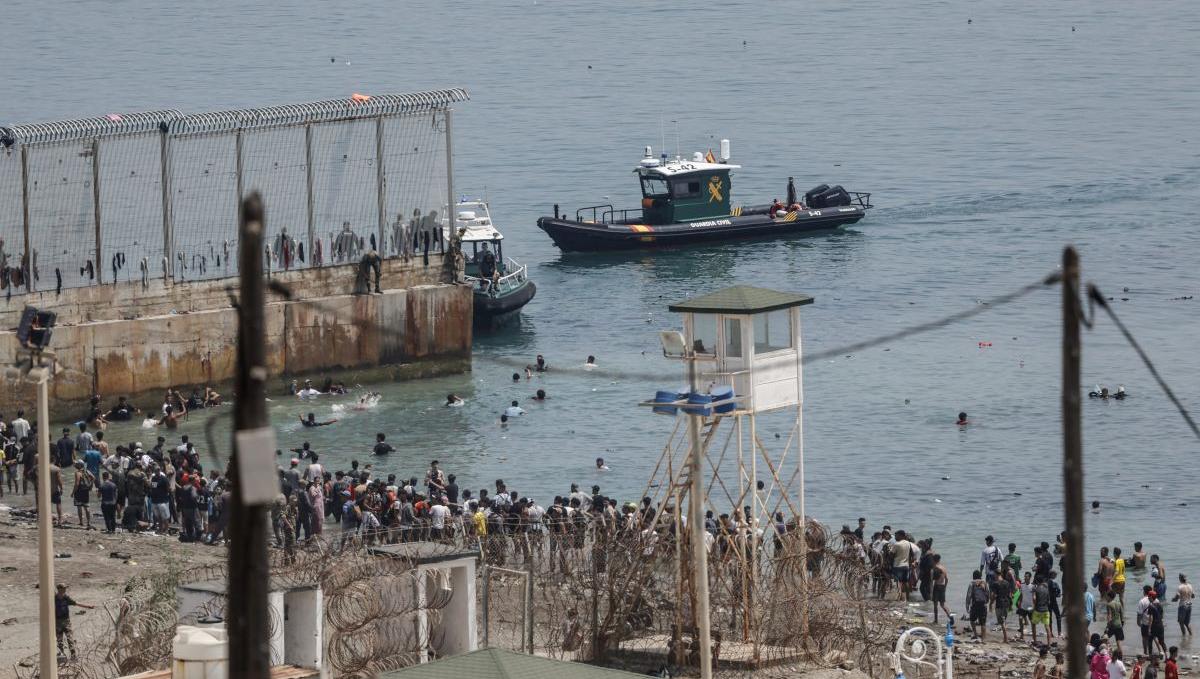 entrada masiva de migrantes a ceuta españa. La respuesta de la iglesia