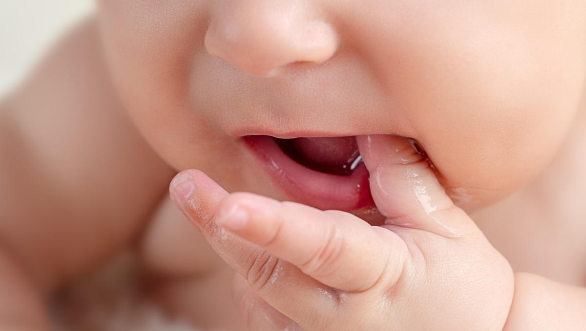 teething baby