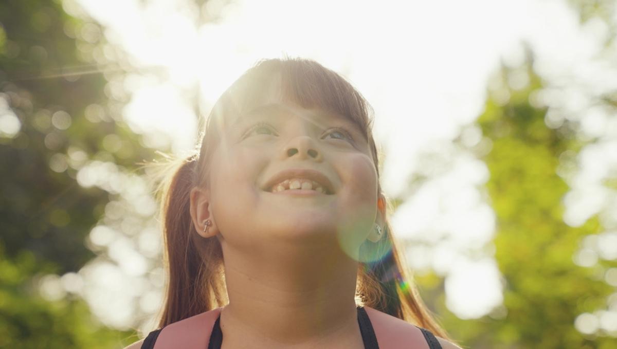 girl smiling