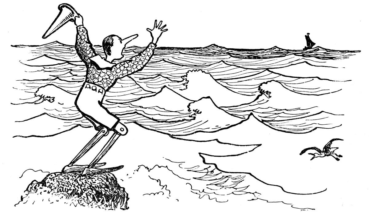 Illustration from the book "The Adventures of Pinocchio"