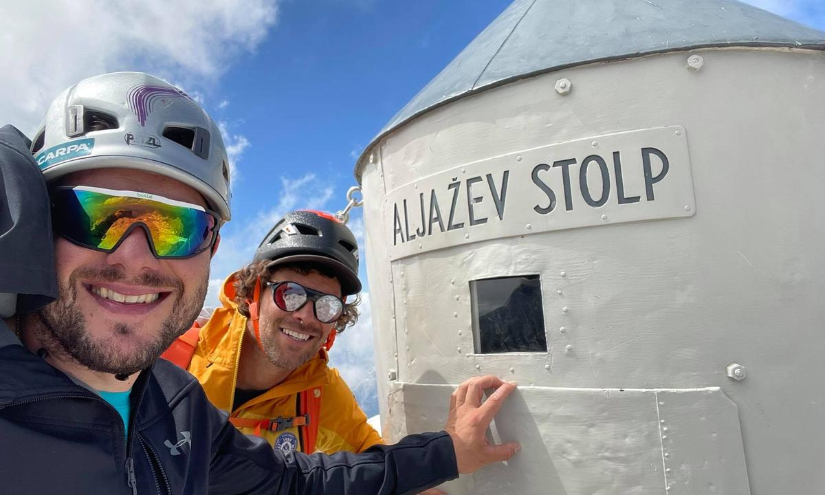 Martin Golob se je povzpel na Triglav po severni triglavski steni